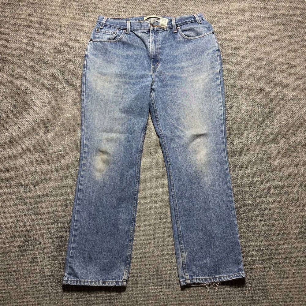 Levi Strauss Signature Jeans Mens 38x29 Blue Y2K Skater Straight Leg Denim